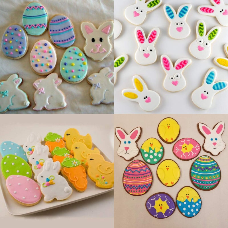 Maykito Easter Cookie Cutter Set - 7 piece - Egg, Carrot, Bunny, Flower, Chick, Bunny Face and Butterfly - Image 5